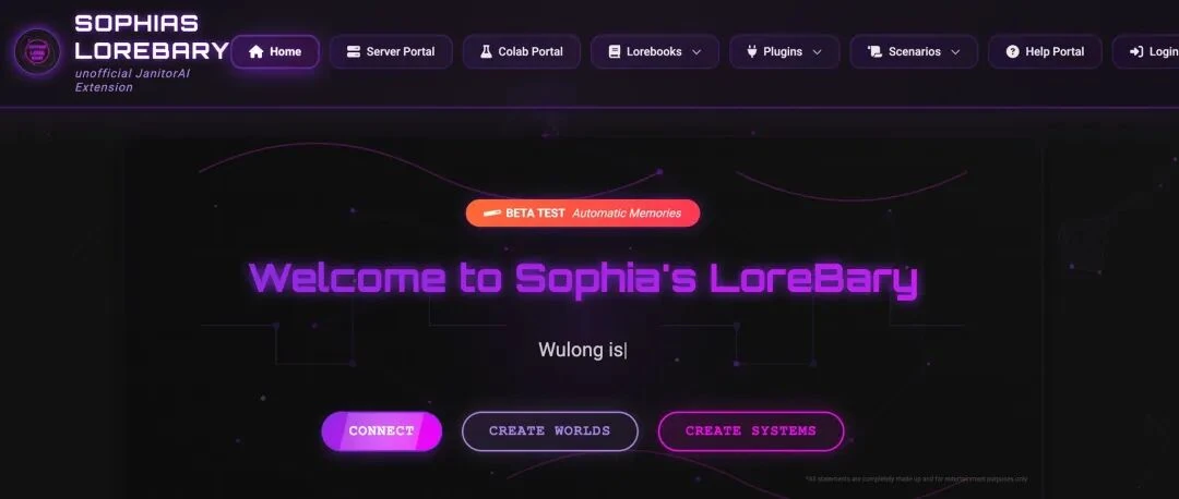 Sophia's Lorebary expansion pack for AI role-playing with lorebook management
